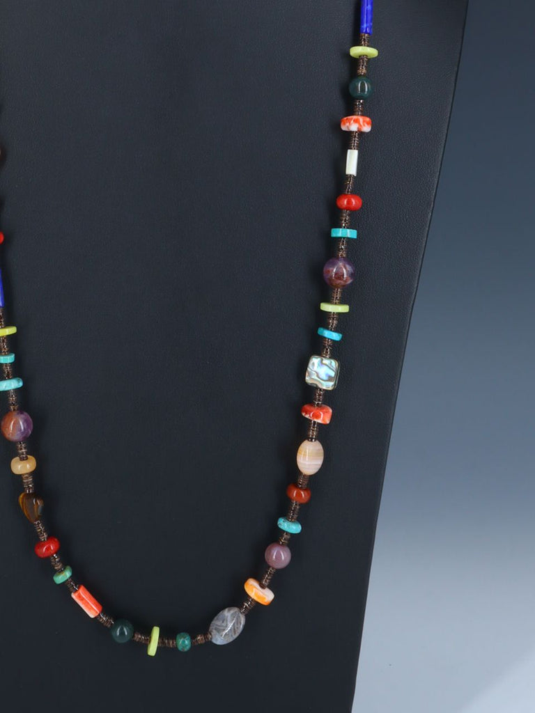 Native American Jewelry Multi Stone Necklace - PuebloDirect.com