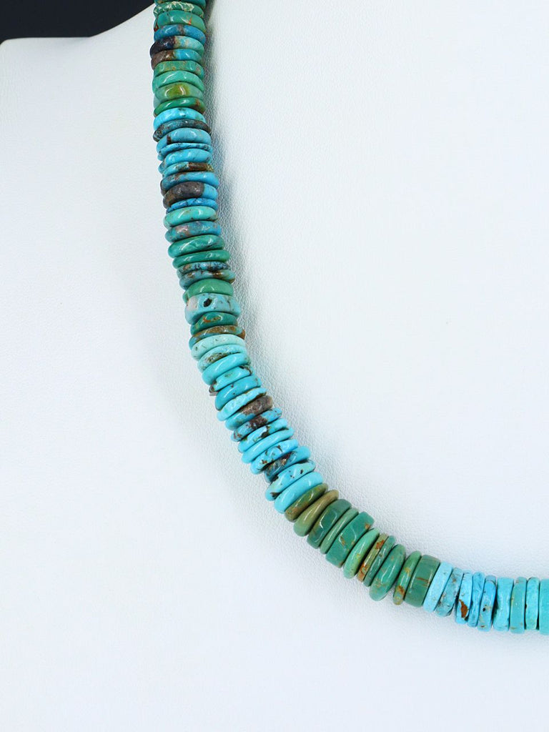 Native American Jewelry Single Strand Turquoise Necklace - PuebloDirect.com