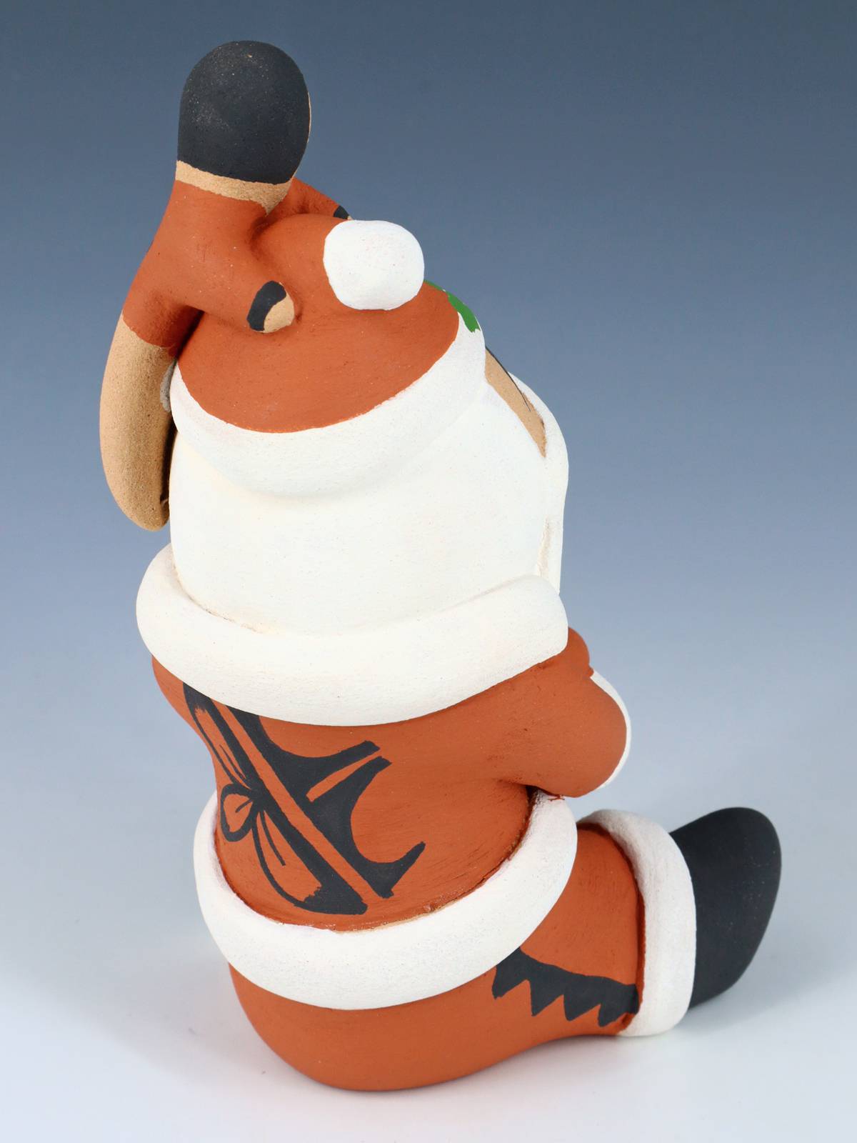 Jemez Pueblo Pottery Santa Claus Storyteller Figurine - PuebloDirect.com
