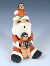 Jemez Pueblo Pottery Santa Claus Storyteller Figurine - PuebloDirect.com