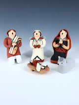 Jemez Pueblo Pottery 5 Piece Storyteller Nativity Set - PuebloDirect.com