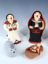 Jemez Pueblo Pottery 5 Piece Storyteller Nativity Set - PuebloDirect.com