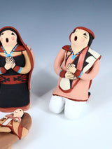 Jemez Pueblo Pottery 5 Piece Storyteller Nativity Set - PuebloDirect.com