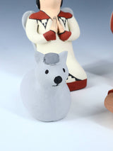 Jemez Pueblo Pottery 5 Piece Storyteller Nativity Set - PuebloDirect.com