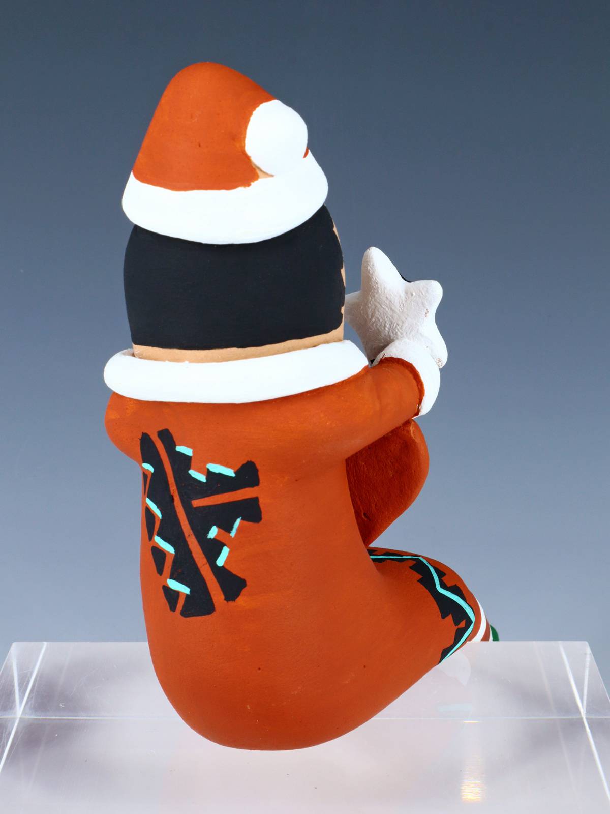 Jemez Pueblo Pottery Elf on a Shelf Storyteller Figurine - PuebloDirect.com