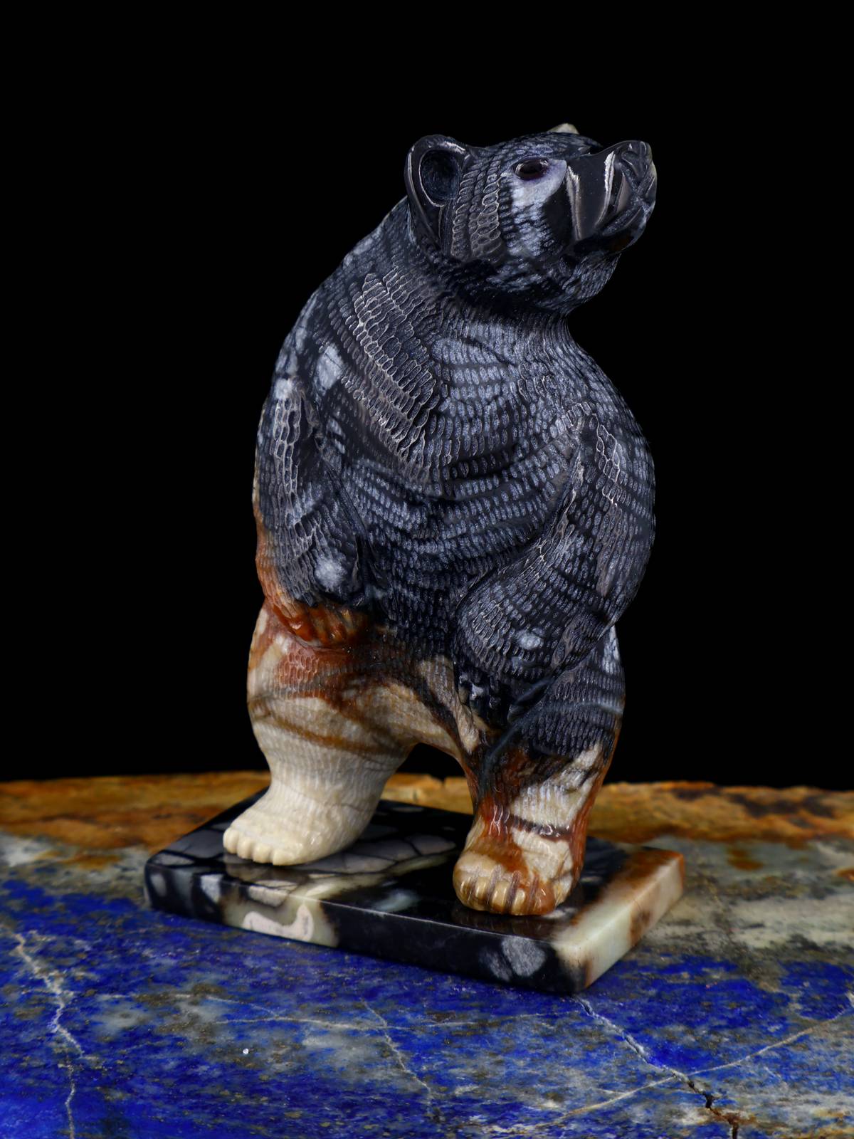 Picasso Marble Bear Zuni Fetish