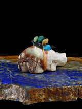 Picasso Marble Bear Zuni Fetish - PuebloDirect.com