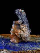 Picasso Marble Lizard Zuni Fetish - PuebloDirect.com
