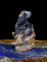 Picasso Marble Lizard Zuni Fetish - PuebloDirect.com