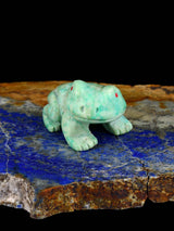 Chrysocolla Frog Zuni Fetish