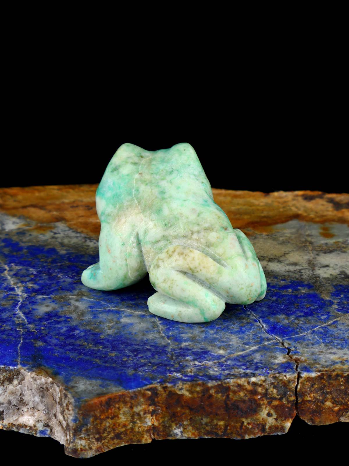 Chrysocolla Frog Zuni Fetish