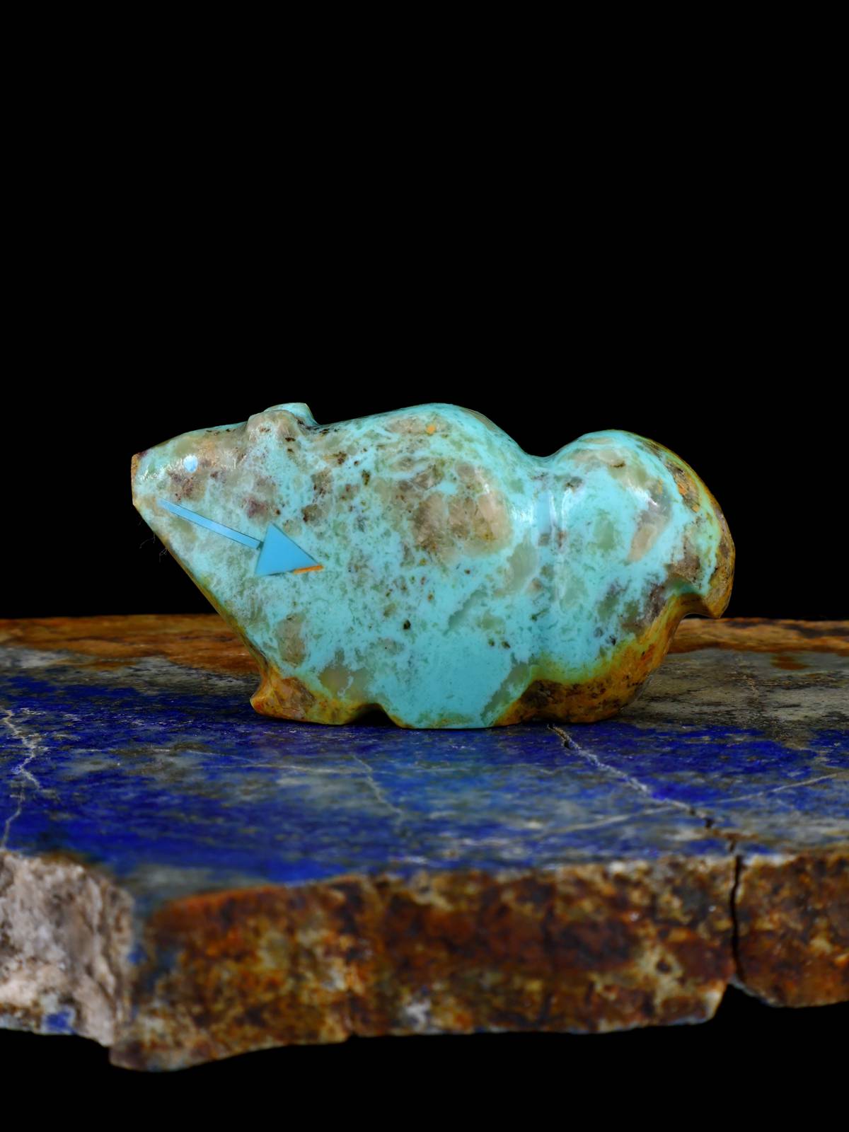 Turquoise Squirrel Zuni Fetish - PuebloDirect.com