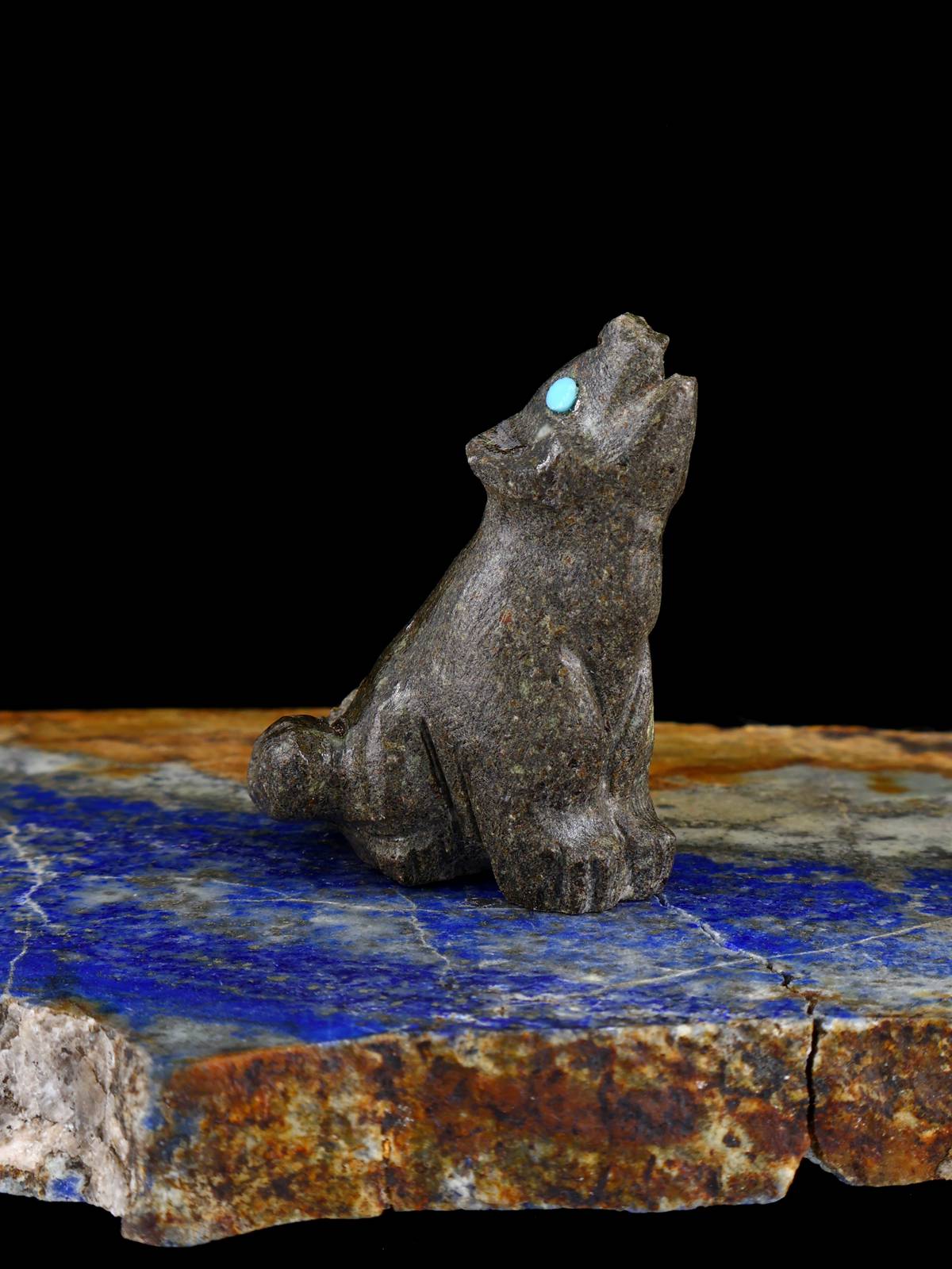 Marble Coyote Zuni Fetish - PuebloDirect.com