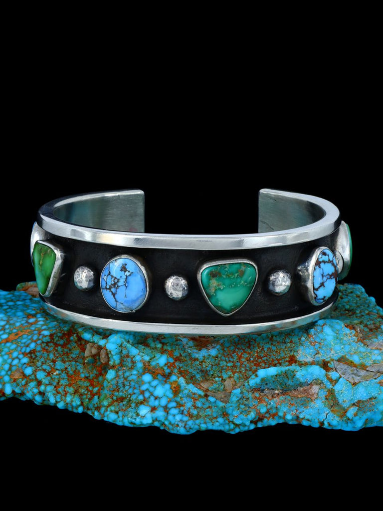 Native American Heavy Turquoise Cuff Bracelet - PuebloDirect.com