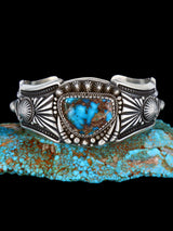 Native American Jewelry Natural Bisbee Turquoise Cuff Bracelet
