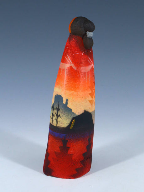 Native American Clay Mother Two Baby Pottery Figural Doll - PuebloDirect.com