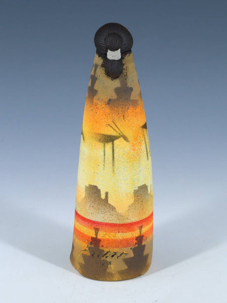 Native American Clay Mother One Baby Pottery Figural Doll - PuebloDirect.com