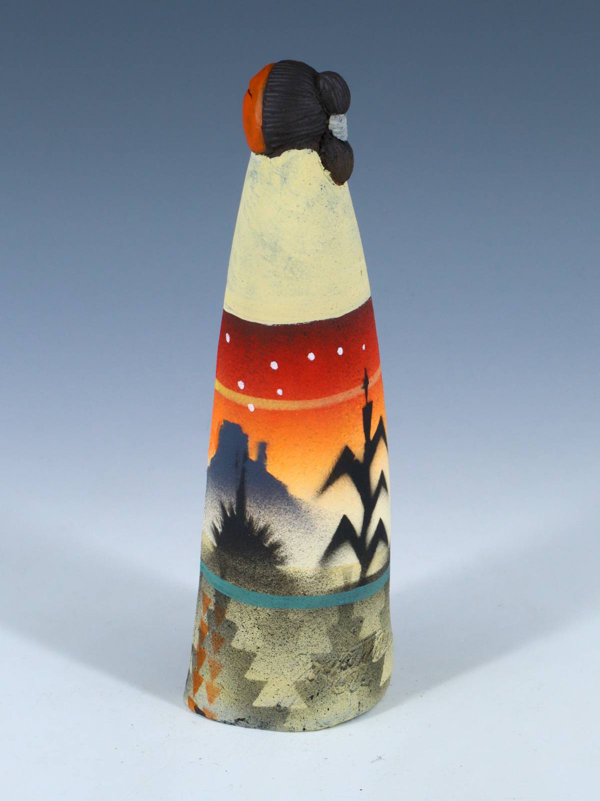 Native American Clay Mother Four Baby Pottery Figural Doll - PuebloDirect.com