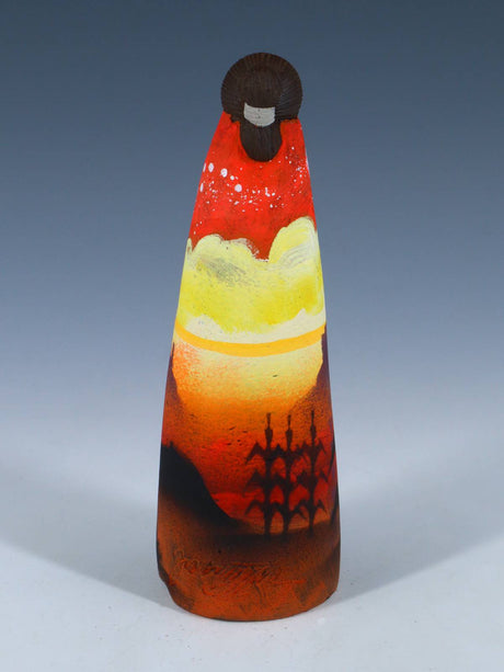 Native American Clay Mother Six Baby Pottery Figural Doll - PuebloDirect.com