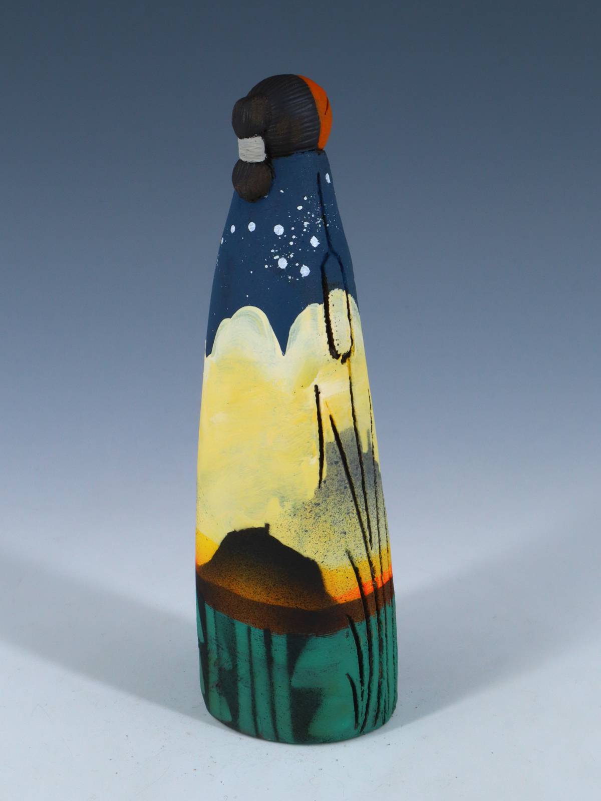 Native American Clay Mother One Baby Pottery Figural Doll - PuebloDirect.com