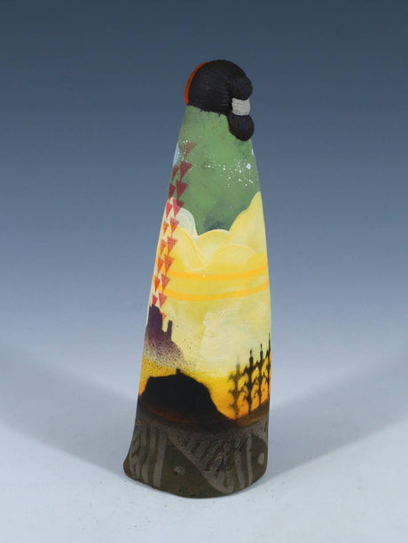 Native American Clay Mother Five Baby Pottery Figural Doll - PuebloDirect.com