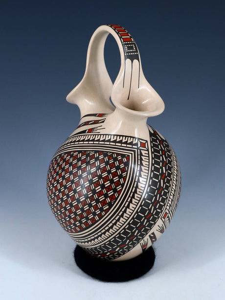 Mata Ortiz Hand Coiled Paquime Pottery Wedding Vase - PuebloDirect.com
