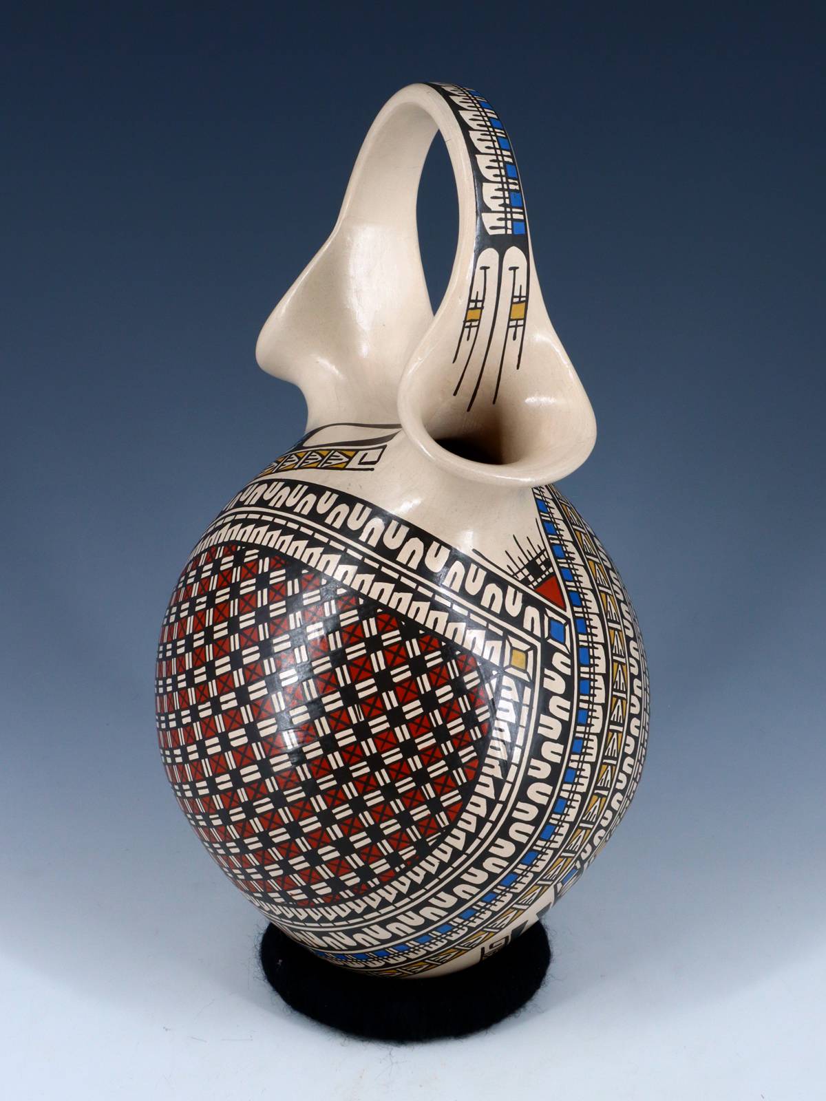 Mata Ortiz Hand Coiled Paquime Pottery Wedding Vase - PuebloDirect.com