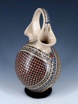 Mata Ortiz Hand Coiled Paquime Pottery Wedding Vase - PuebloDirect.com
