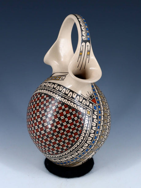 Mata Ortiz Hand Coiled Paquime Pottery Wedding Vase - PuebloDirect.com