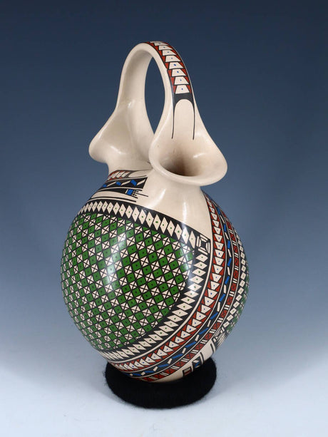 Mata Ortiz Hand Coiled Paquime Pottery Wedding Vase - PuebloDirect.com