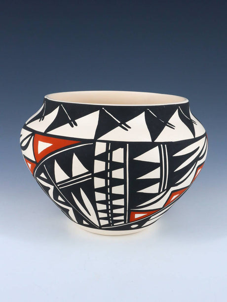 Acoma Pueblo Hand Painted Feather Pottery - PuebloDirect.com