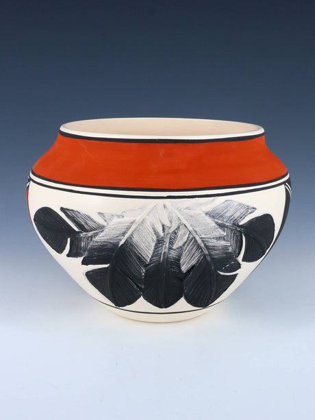 Acoma Pueblo Hand Painted Feather Pottery - PuebloDirect.com