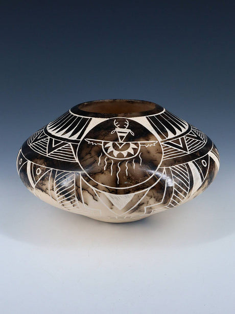 Acoma Etched Horsehair Pottery - PuebloDirect.com