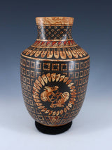Mata Ortiz Hand Coiled Mezcla Clay Pottery Vase - PuebloDirect.com
