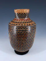 Mata Ortiz Hand Coiled Mezcla Clay Pottery Vase - PuebloDirect.com
