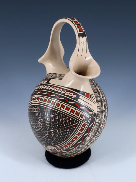 Mata Ortiz Hand Coiled Paquime Pottery Wedding Vase - PuebloDirect.com