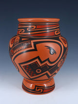Mata Ortiz Hand Coiled Carved Pottery Olla - PuebloDirect.com
