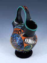 Mata Ortiz Hand Coiled Pottery Wedding Vase - PuebloDirect.com