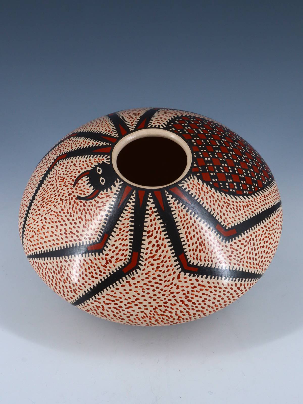 Mata Ortiz Paquime Pottery Spider Seed Pot - PuebloDirect.com