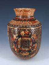 Mata Ortiz Hand Coiled Mezcla Clay Pottery Vase - PuebloDirect.com