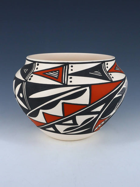 Acoma Pueblo Hand Painted Feather Pottery - PuebloDirect.com
