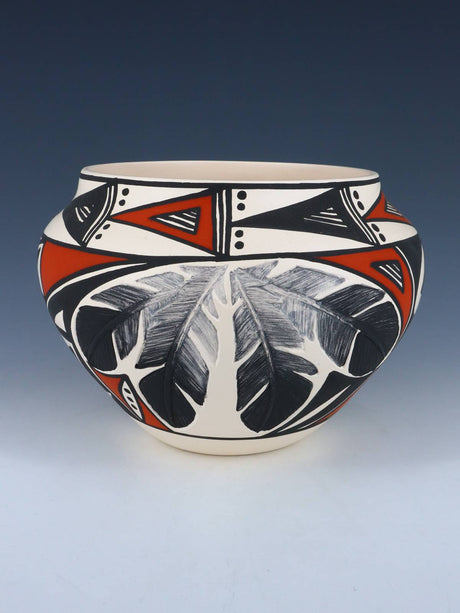 Acoma Pueblo Hand Painted Feather Pottery - PuebloDirect.com