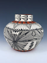 Acoma Pueblo Hand Painted Pottery Bowl - PuebloDirect.com