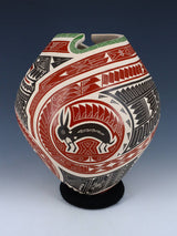 Mata Ortiz Hand Coiled Etched Wildlife Pottery - PuebloDirect.com