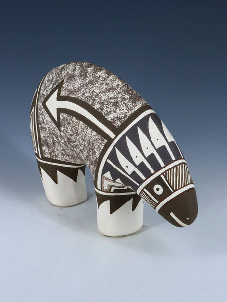 Acoma Style Pottery Painted Medicine Bear - PuebloDirect.com