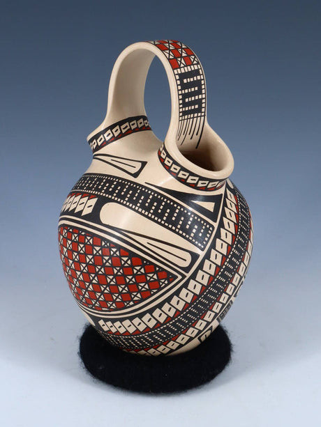 Mata Ortiz Hand Coiled Paquime Pottery Wedding Vase - PuebloDirect.com