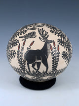 Mata Ortiz Hand Coiled Painted and Etched Pottery