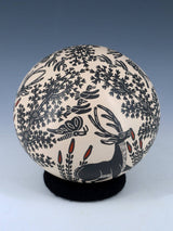 Mata Ortiz Hand Coiled Painted and Etched Pottery