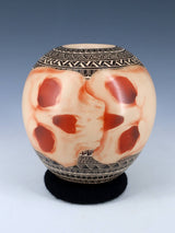 Mata Ortiz Hand Coiled Skull Pottery