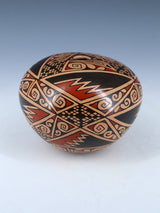 Mata Ortiz Hand Coiled Paquime Pottery Seed Pot